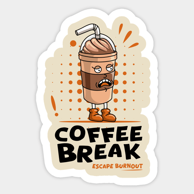 Coffee Break Sticker by Harrisaputra